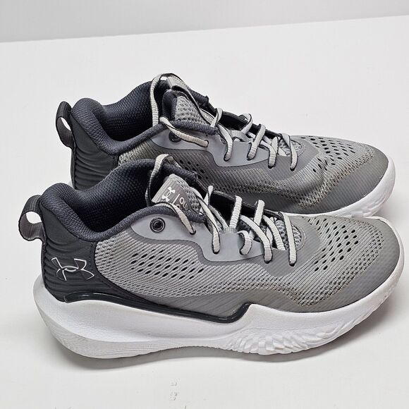 Under Armour Womens 7 Flow Breakthru 2 3024594 Gray Basketball Shoes Sneakers - Picture 1 of 9
